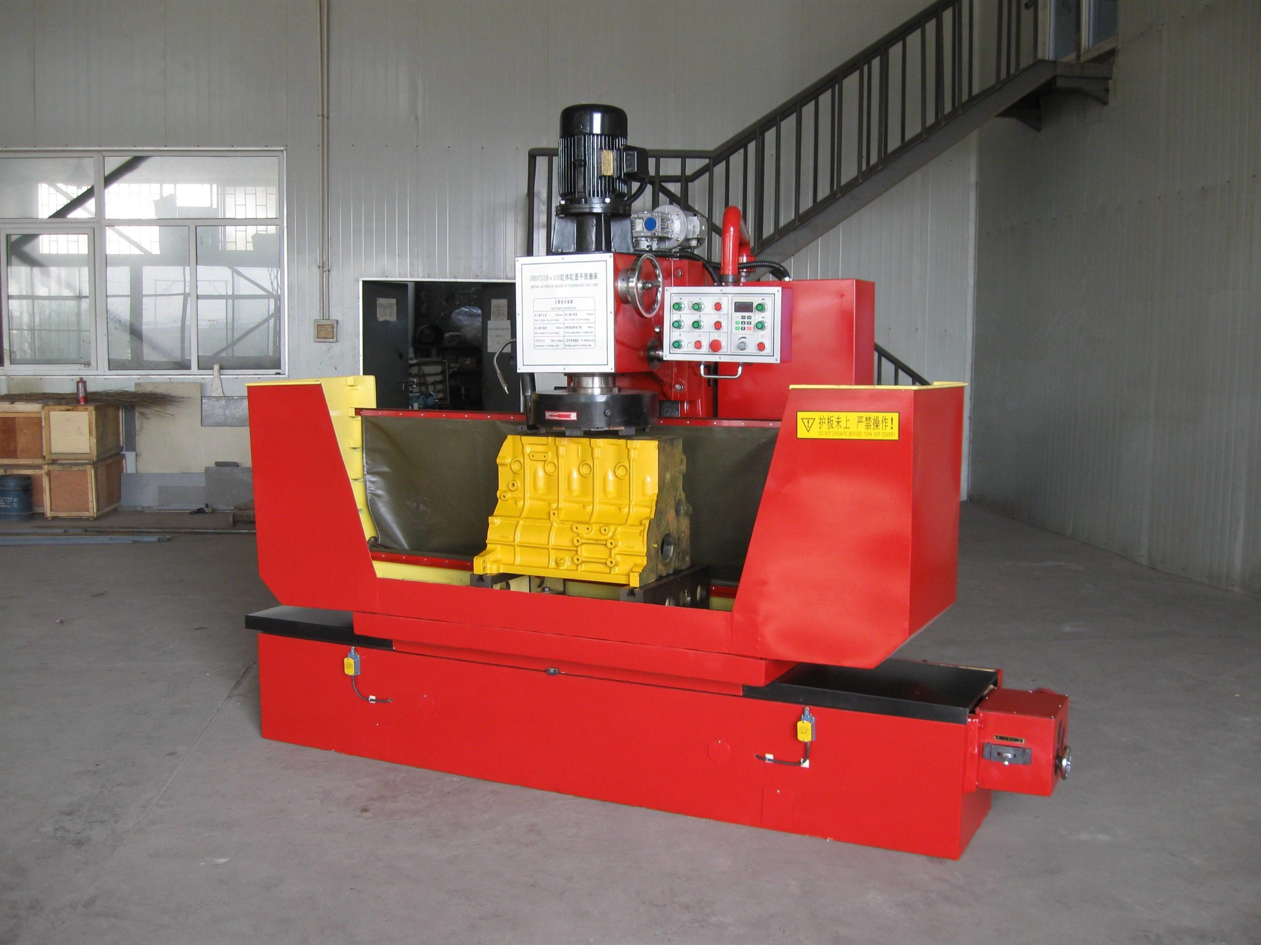 Vertical multi- angle cylinder block surface grinding milling machine