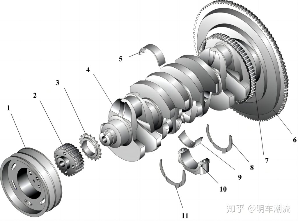 crankshaft flywheel group